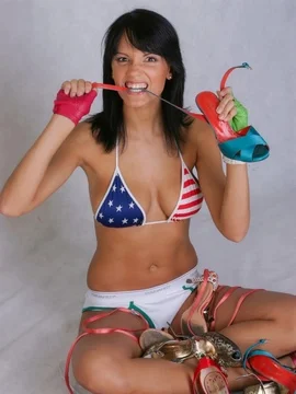 Настя Сланевская (Слава) в нижнем белье - 17